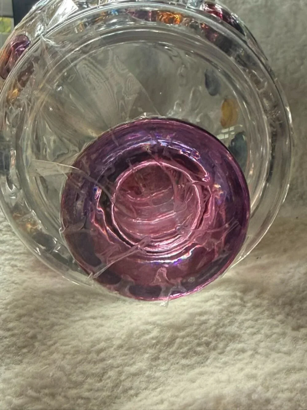 1963 Borske Sklo Nemo Coin Dot Lidded Crystal Jar Max Kannegiesser 10